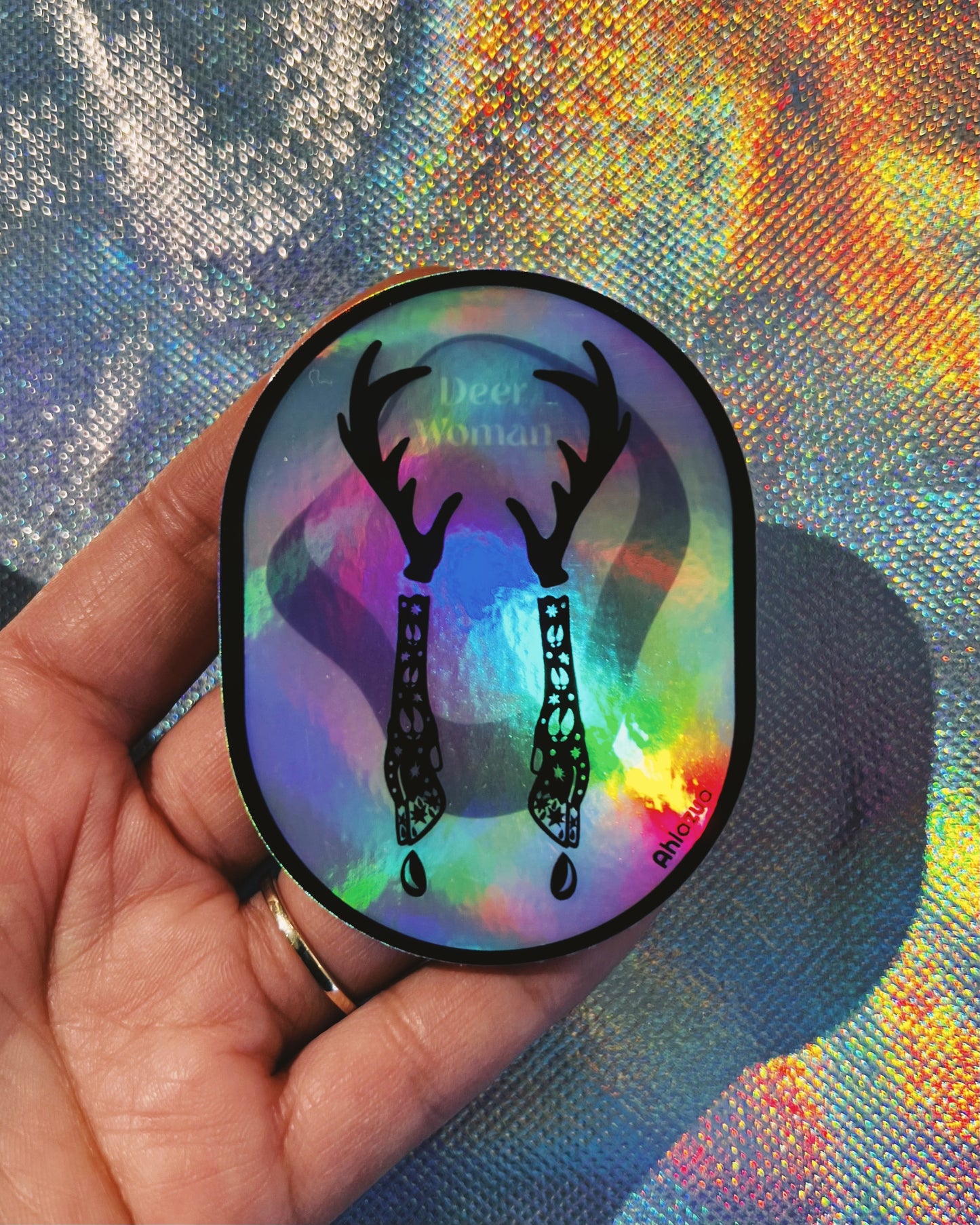 Holographic Deer Woman